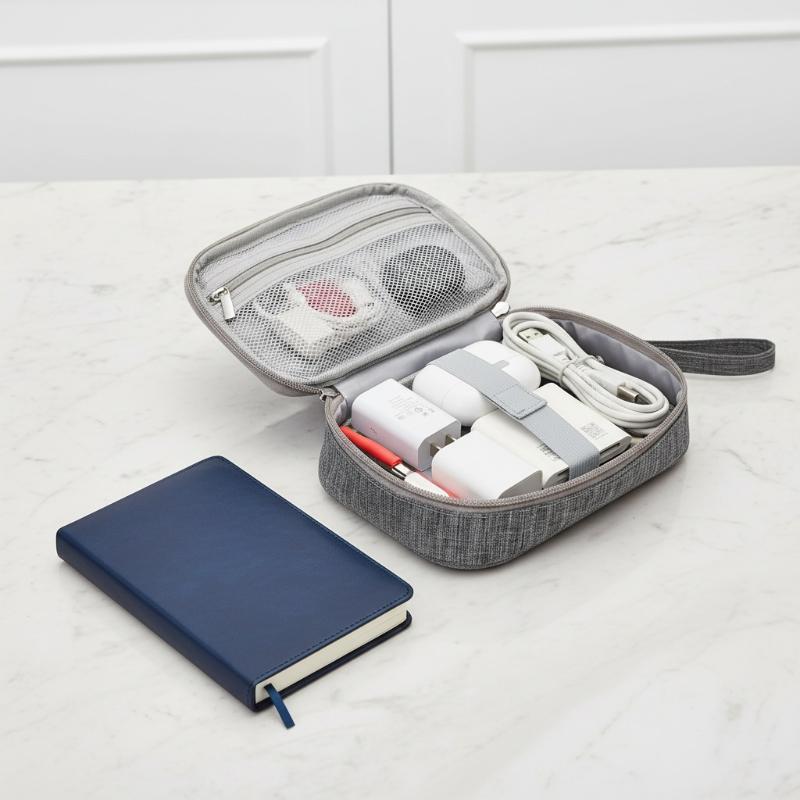 Double Layer Cable Storage Bag - Electronics And Gadgets With I recension och pris