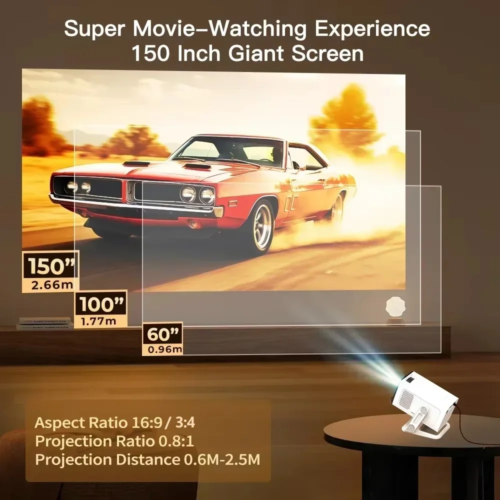 Mini Projector with Wifi6 and  - Electronics Home Gadgets recension och pris