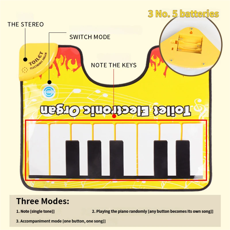 Novelty Toilet Potty Piano Ele - Electronics And Gadgets With Y recension och pris