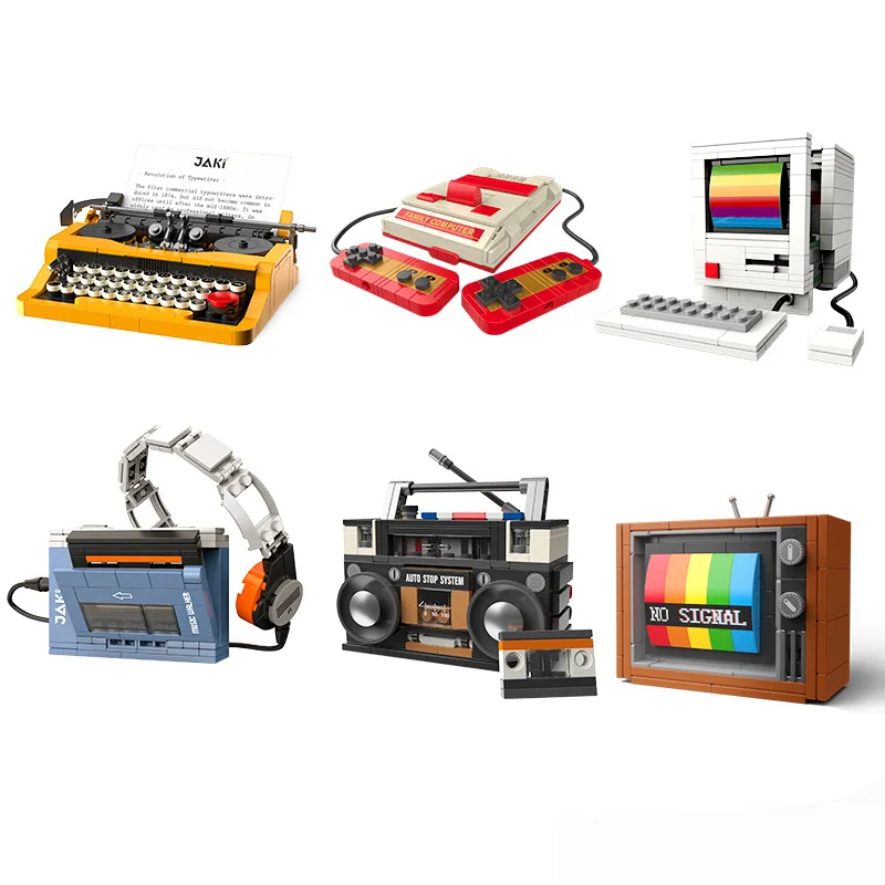 Retro DIY Building Blocks TV R - Handheld Game Console recension och pris
