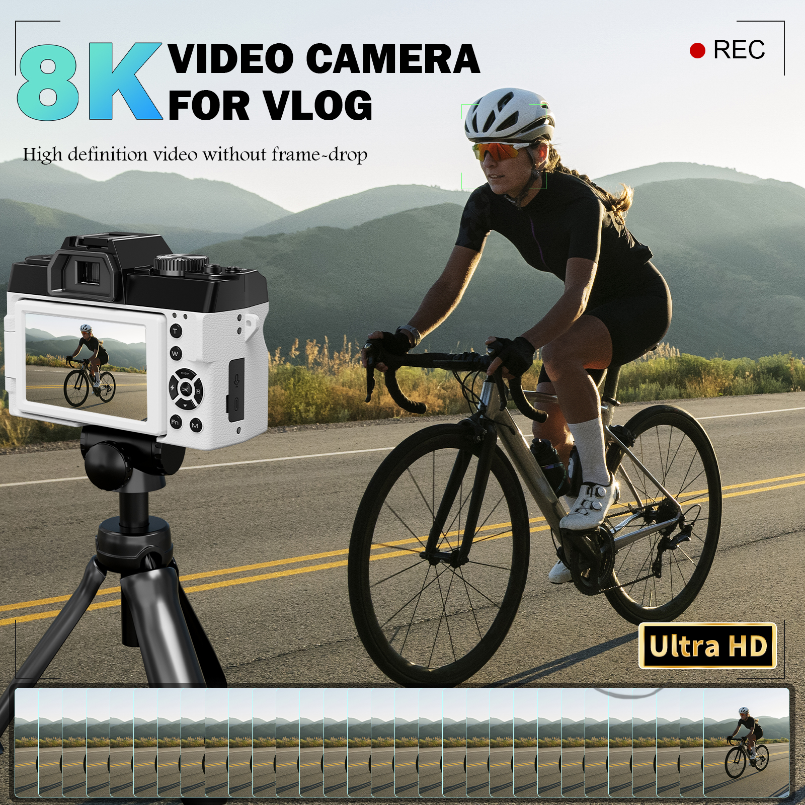 NBD 8K Vlog Camera 64MP Digita - Electronics Home Gadgets recension och pris